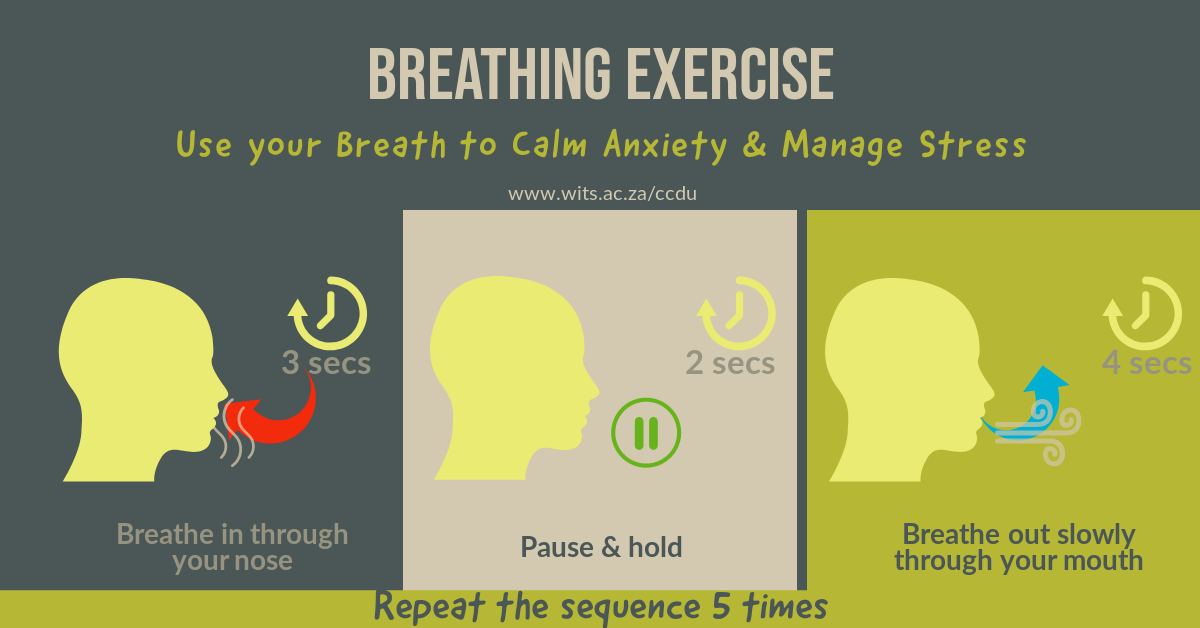 Breathing exercise infographic